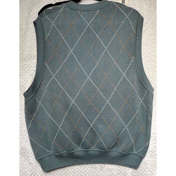 Vintage Fairway Outfitters Sweater Vest Men's Extra Large XL Green Golf Golfing - Picture 2 of 9